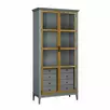 Шкаф для книг «Квадро-С» 220/04С (серый 7042-антик 24)