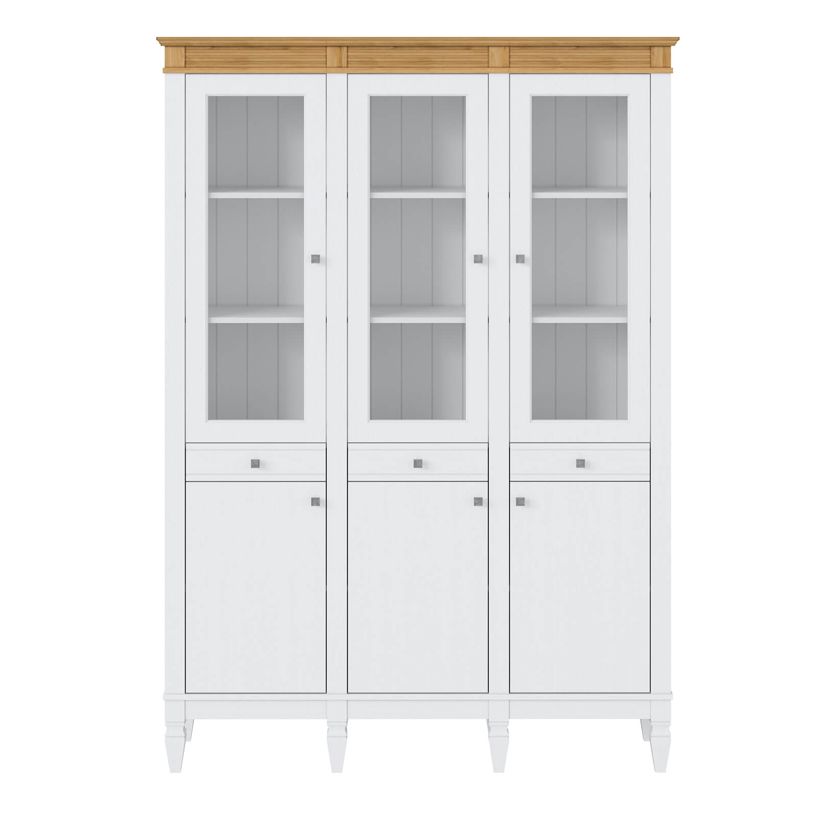 Стеллаж "Ольса" 303/330 (белый лак/антик 24)