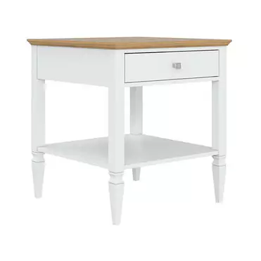 Тумба "Ольса" 01 (белый лак-антик 24)