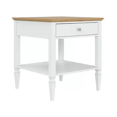 Тумба "Ольса" 01 (белый лак-антик 24)