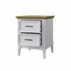 Тумба прикроватная «Квадро-С» 02 (белый лак-антик 24)