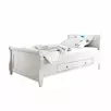 (1.1.2) Кровать Мальта 100 с ящиками (белый воск)