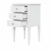   Тумба с 3 ящиками Ольса 03-46 (белый лак)  
