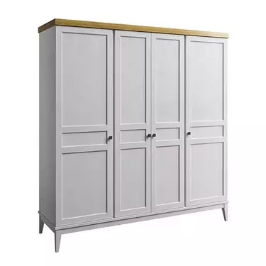 Шкаф «Бон Вояж» 40 (белый лак/антик 24)