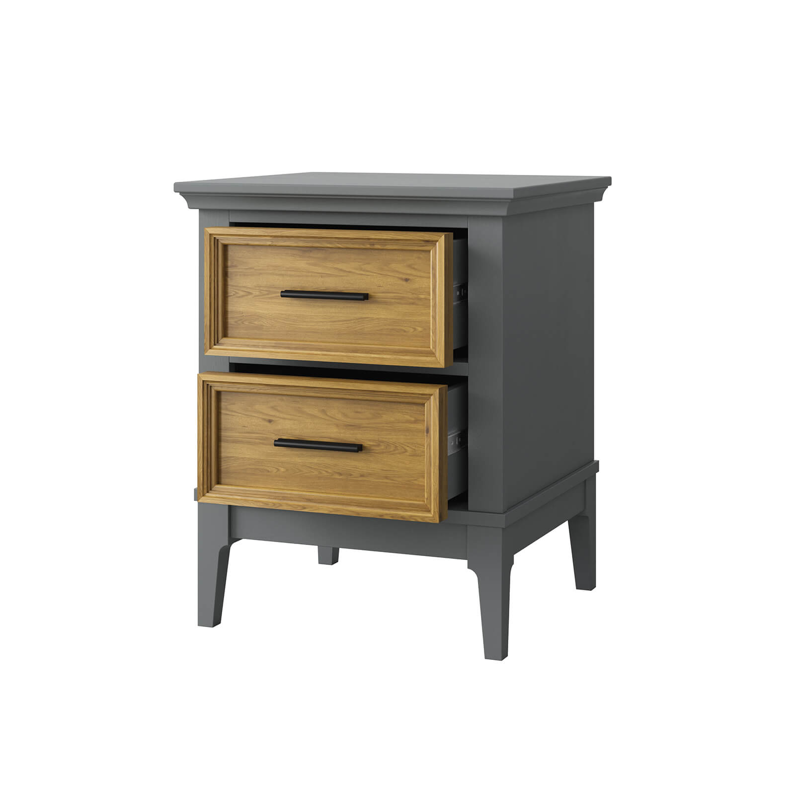 Тумба прикроватная «Квадро-С» 02 (серый 7042-антик 24)