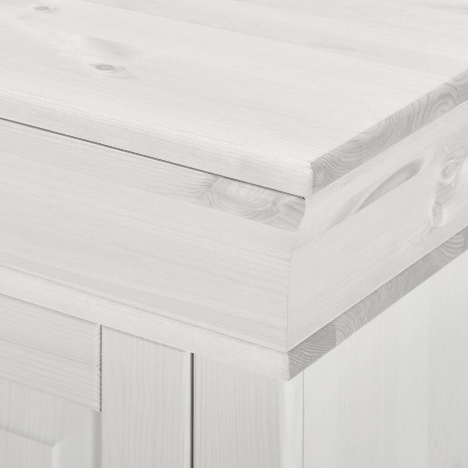 Комод "Бостон" 4+2 с откидной крышкой (белый воск)