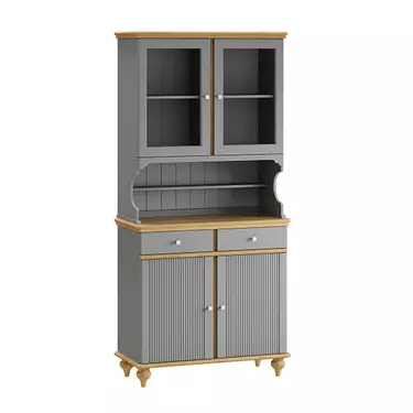 Буфет "Рандеву" 222 (серый 7042-антик 24)