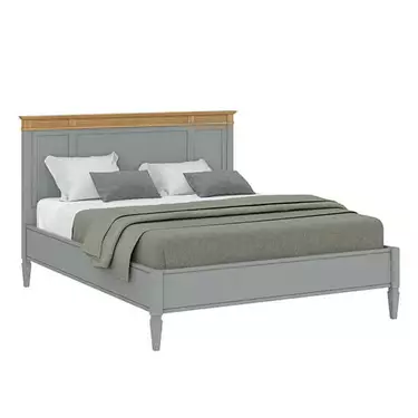 Кровать массив "Ольса" 180 (серый 7042/антик 24)