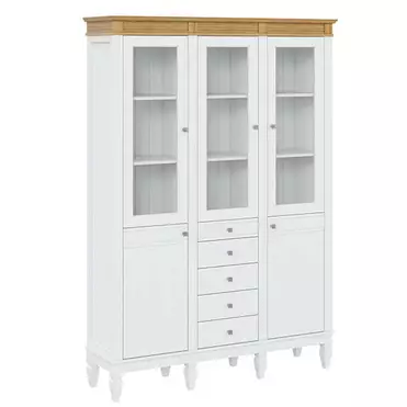 Стеллаж "Ольса" 303/214 (белый лак/антик 24)