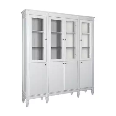 (4.3.3) Стеллаж "Ольса" 404/400 (белый лак)