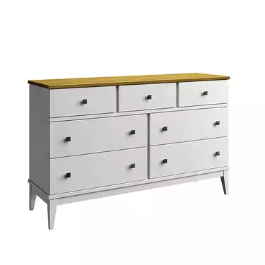 Комод "Бон Вояж" 07 (белый лак/антик 24)