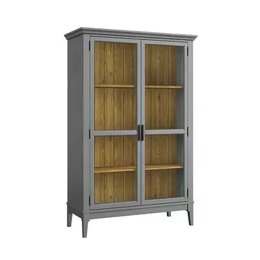 Шкаф для посуды «Квадро-С» 20 (серый 7042-антик 24)