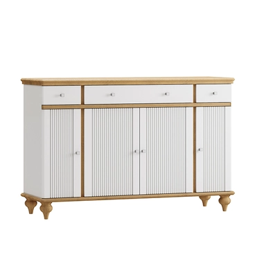 Комод "Рандеву" 223 (белый лак-антик 24)