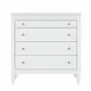 Комод с 4 ящиками сосна Ольса 204 (белый лак)