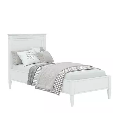 Кровать массив сосны "Ольса" 900 (белый лак)