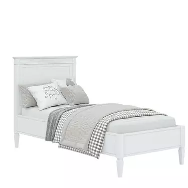 Кровать массив сосны "Ольса" 900 (белый лак)