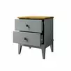 Тумба прикроватная "Бон Вояж" 02 (серый 7042/антик 24)