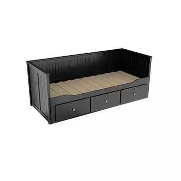 Кровать «Кантри» (80x200) из массива сосны (блэк)