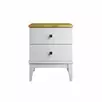 Тумба прикроватная "Бон Вояж" 02 (белый лак/антик 24)