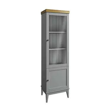 Шкаф для посуды «Бон Вояж» 11 (серый 7042-антик 24)