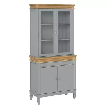 Буфет с 1 ящиком купить "Ольса" 220/221 (серый 7042/антик 24)