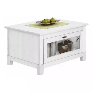 Стол кофейный "Рауна" (белый воск УКВ)