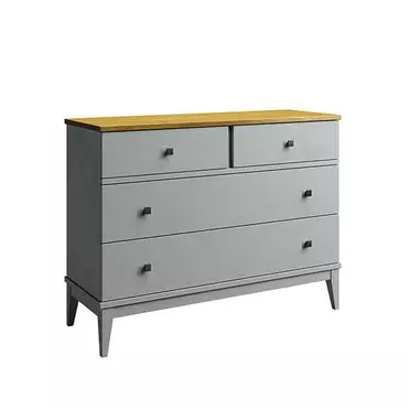 Комод "Бон Вояж" 04 (серый 7042/антик 24)