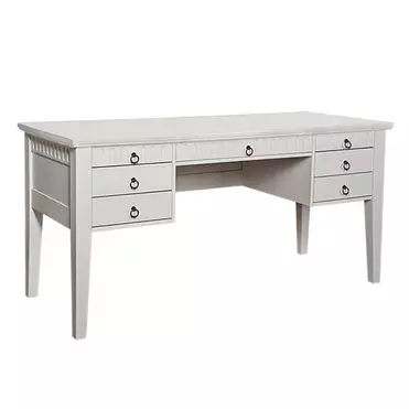 Стол письменный с 7 ящиками «Хельсинки" 07 (белый воск)