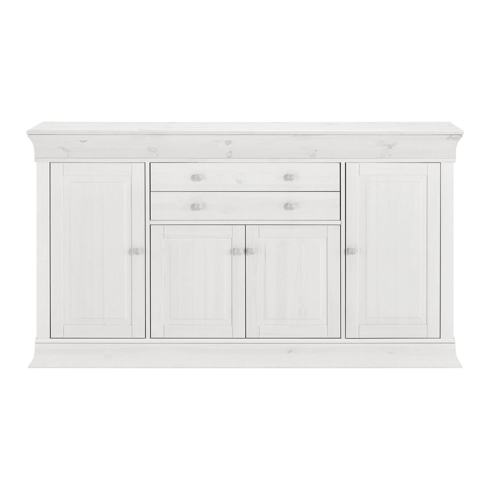 Комод "Бостон" 4+2 с откидной крышкой (белый воск)