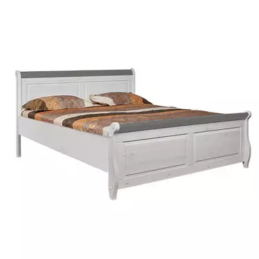 Кровать "Мальта" М-1600 без ящиков (серый)
