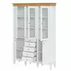 Стеллаж "Ольса" 303/214 (белый лак/антик 24)