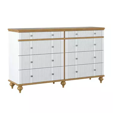 Комод "Рандеву" 08 (сосна)(белый лак-антик 24)