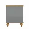 Тумба прикроватная с 2 ящиками серый «Рандеву" 02 (серый 7042/антик 24)