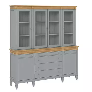 Буфет "Ольса" 440/424 (серый 7042/антик 24)