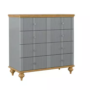 Комод "Рандеву" 04 (серый 7042/антик 24)