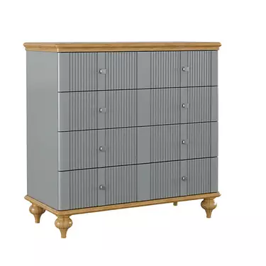 Комод "Рандеву" 04 (серый 7042/антик 24)