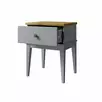 Тумба прикроватная "Бон Вояж" 01 (серый 7042/антик 24)