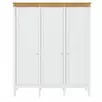 Шкаф для одежды "Ольса" 03 (белый лак/антик 24)