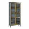 Шкаф для книг «Квадро-С» 220 (серый 7042-антик 24)