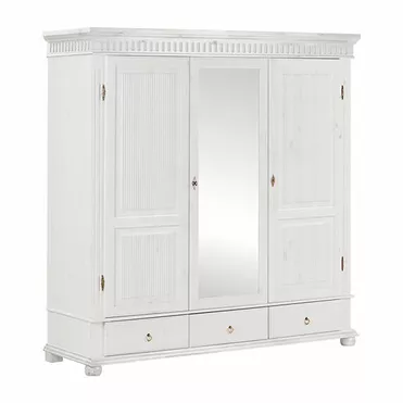 Шкаф "Хельсинки" 3SPGT (белый воск)