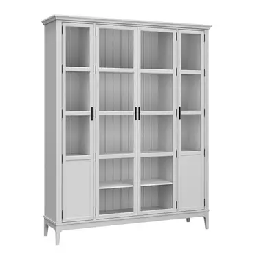 Шкаф для книг «Квадро-С» 422С (белый лак)
