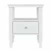 Тумба прикроватная 1 ящик "Ольса" 01 (белый лак)