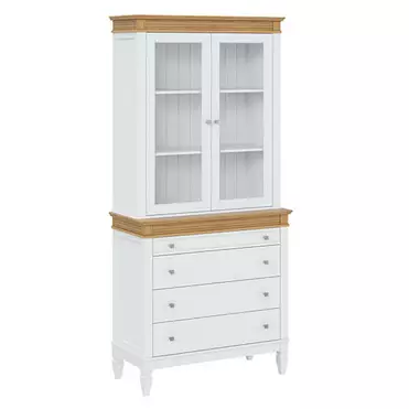 Буфет "Ольса" 220/204 (белый лак/антик 24)