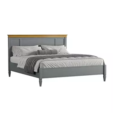 Кровать "Ольса-С" 180 (серый 7042-антик 24)