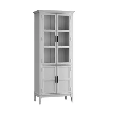 Шкаф для посуды «Квадро-С» 22GT-185 (белый лак)