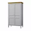 Шкаф для одежды "Ольса-С" 20 (белый лак-антик 24)