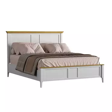 Кровать "Квадро-С" 180 (белый лак-антик 24)