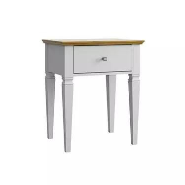 Тумба прикроватная "Ольса-С" 01 (белый лак-антик 24)