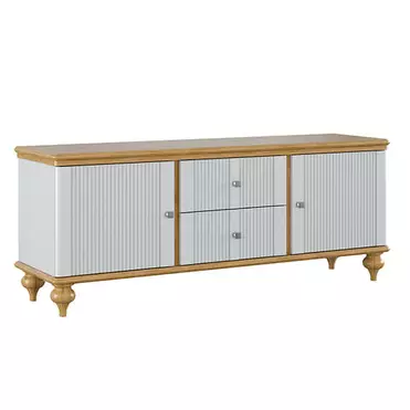 Тумба ТВ "Рандеву" 22 (белый лак/антик 24)