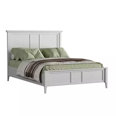 Кровать "Квадро-С" 140 (белый лак)